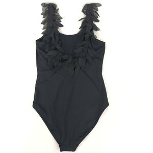 Stella Cove Women's Feathery Black One Piece Sz M